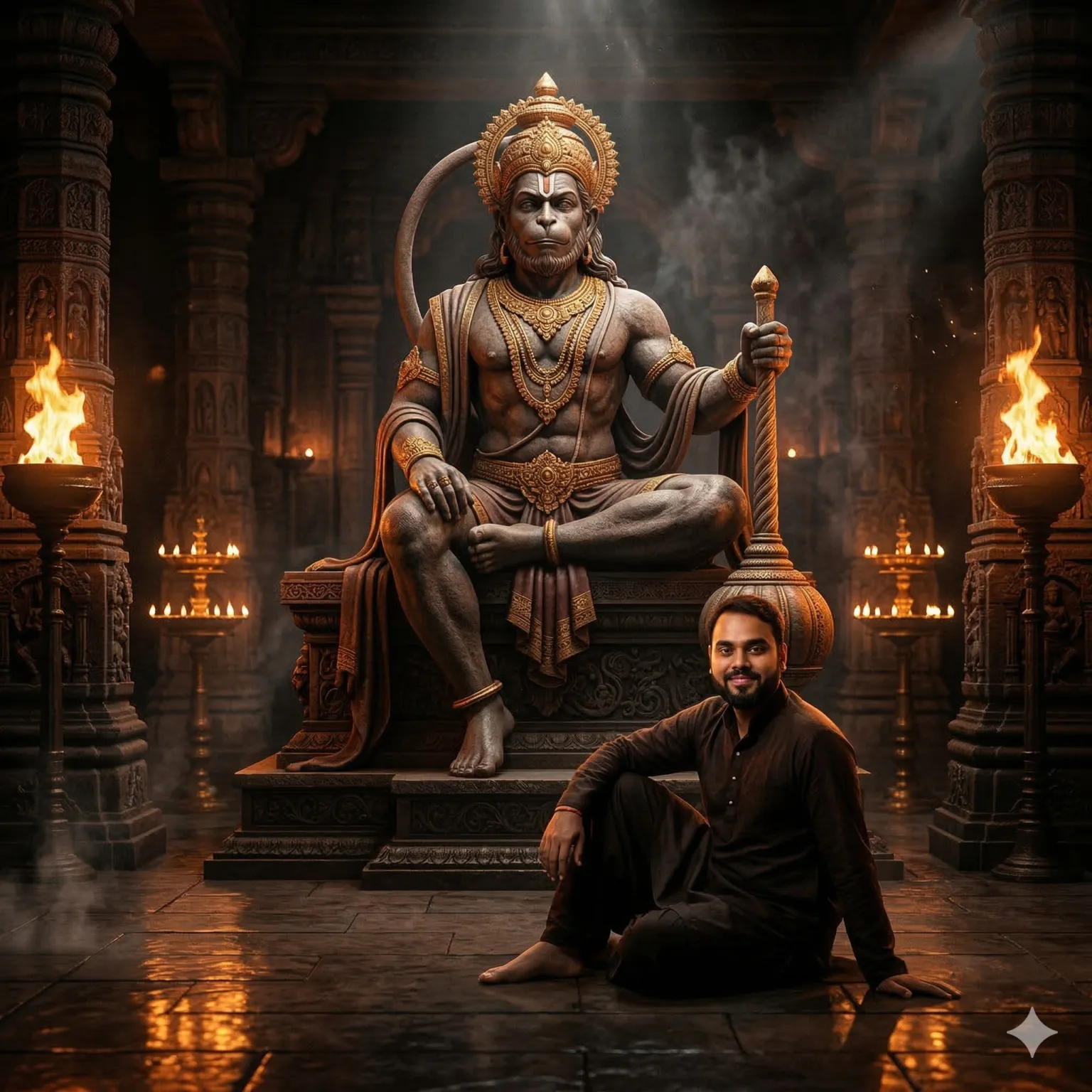 Jai Bajrangbali Photo Editing AI Prompt For Boys